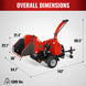 MechMaxx 7-inch hydraulic wood chipper feed rollers