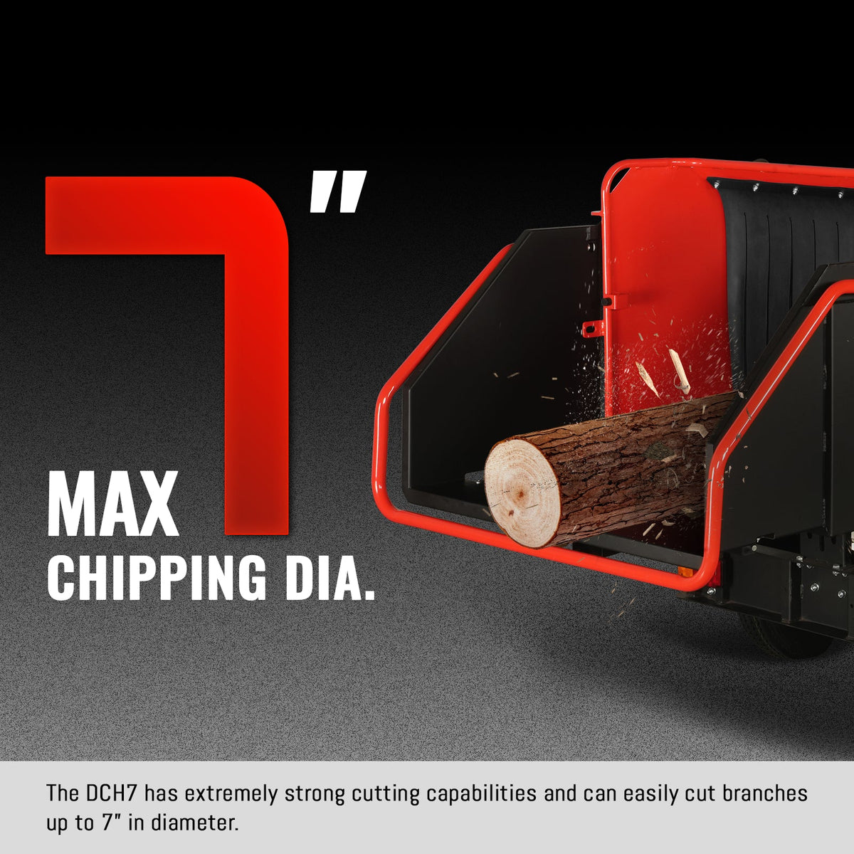 MechMaxx 7" Hydraulic-Feed Wood Chipper — Honda GX690 22HP