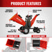 MechMaxx 6" Wood Chipper — Kohler 429cc, 4-Wheel Tow with Taillights